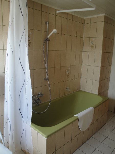 Badewanne mit Duschvorrichtung/
Bath tub with shower